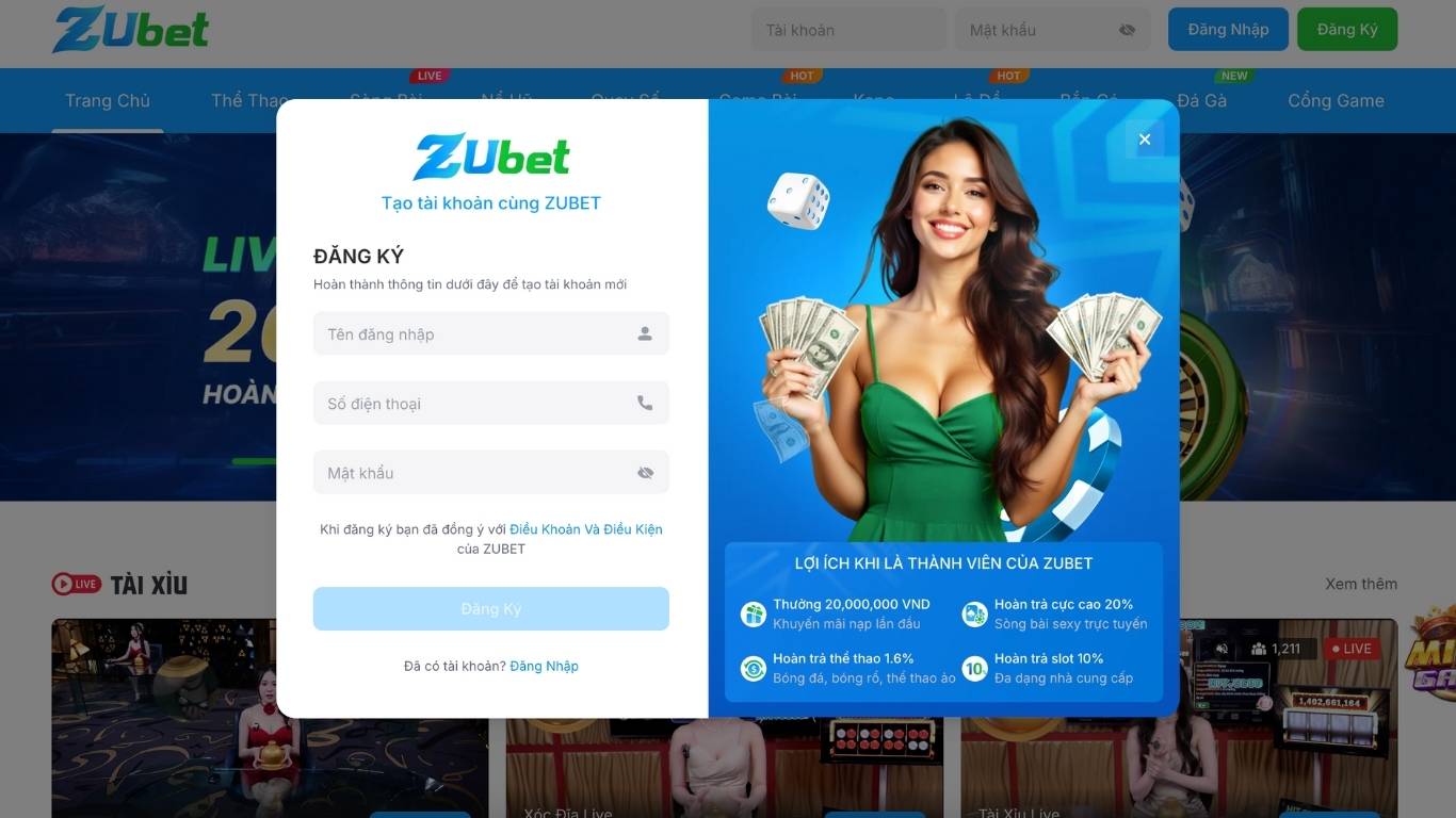 Các đăng ký Zubet đơn giản. Các đăng ký Zubet đơn giản.