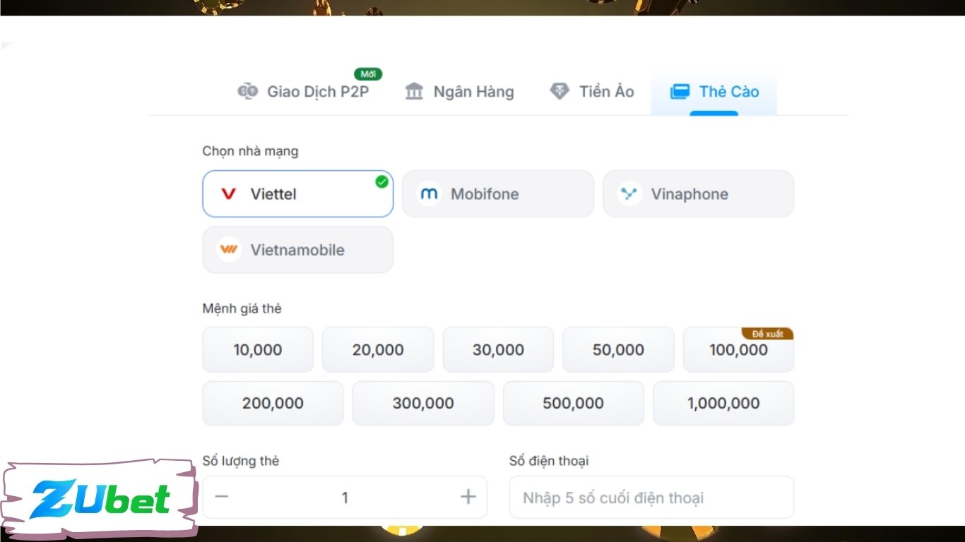 Những điều cần lưu ý khi nạp rút tiền Zubet Những điều cần lưu ý khi nạp rút tiền Zubet